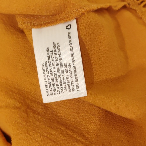 Art class 4T mustard/cider girls broidered long sleeves linen dress - Picture 8 of 8